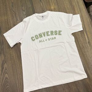 NWOT Converse All Star T-Shirt Crewneck Short Sleeve Lightweight White Size M